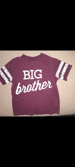 Toddler Boys Big Brother Shirt Size 3T
