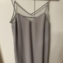 Lulus Grey Slip Dress Size M