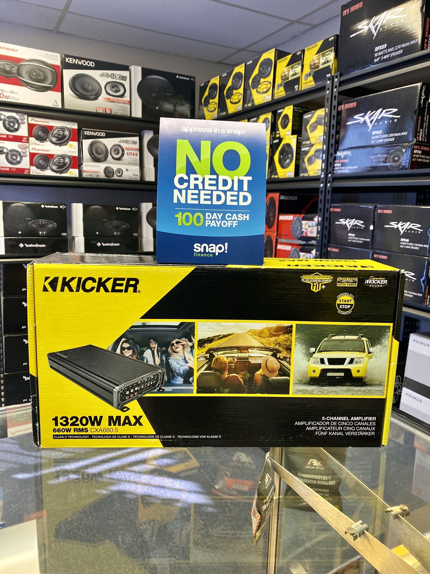 New Kicker 1320 Watts Max / 5 Channel Car Audio Amplifier ✅🔥