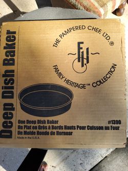 $8 PAPER CHEF, DEEP DISH BAKER, BRAND NEW, STILL IN BOX