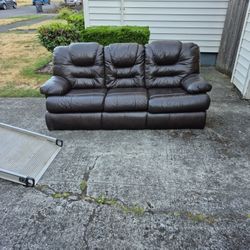 Free Leather Couch!  