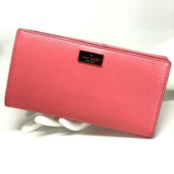 KATE SPADE Pink Large Slim Bifold Wallet