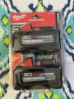 Milwaukee M18 2x6.0XC Batteries 