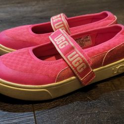 UGG Pink Strap Shoes 