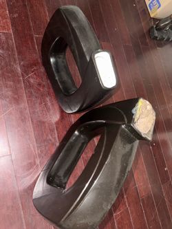 sets of 2  vases black
