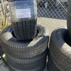 265/65/17 Toyo//Set of four tires installed and balanced // Set De 4 Llantas Instaladas Y Balanceadas 