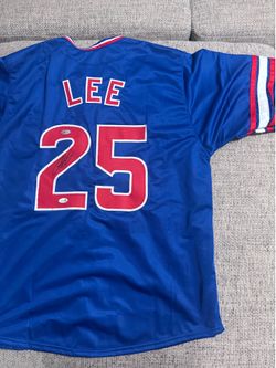 Derrek Lee Signed Autograph Custom Jersey - JSA Coa - Chicago Cubs
