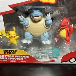SEALED Pokemón Battle Figure Multi-Pack 3-inch (Pikachu, Blastoise, Charmeleon)