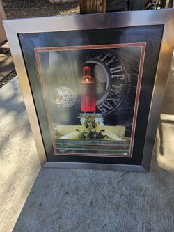 33x27 Modern Silver Picture Frame University of Texas Longhorns.