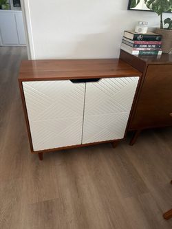 Mid-Century Modern Two-Door Storage Cabinet