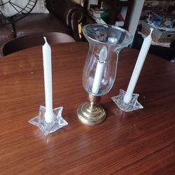 GLASS CANDLES HOLDERS