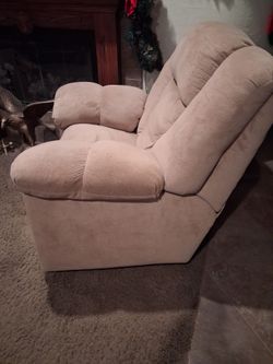 I have 2 reclining chairs.They also rock, very good shape, no rips, holes or nothing.Good good condition