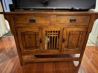 Mission dresser cabinet