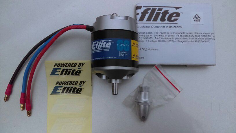 New E-Flite Power 60 Brushless 470Kv Outrunner Motor