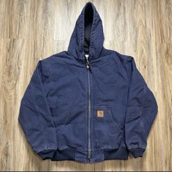 Navy Blue Carhartt Jacket 