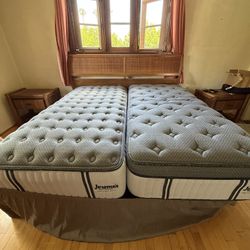 King Headboard and Mattress Set 