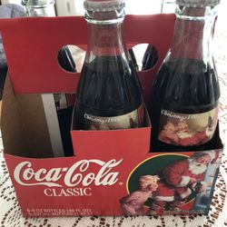 Coca-Cola classic Christmas 1995 bottles