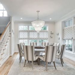 Tiered Glass Ball Chandelier with Silver Metal Frame – Modern Crystal-Inspired Dining Room Light Fixture