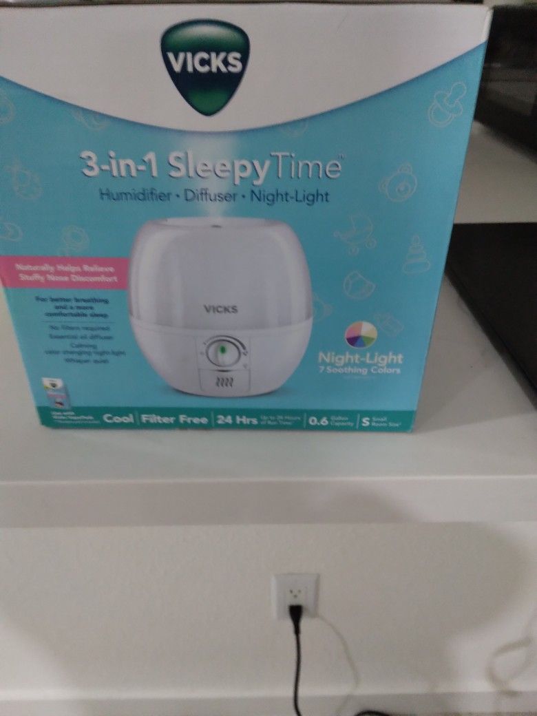 3 And 1 Sleepy Time Humidifier Diffuser Night Light