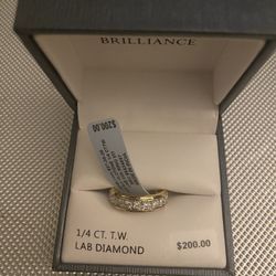 Lab Diamond Ring (1/4 Ct Diamond) 