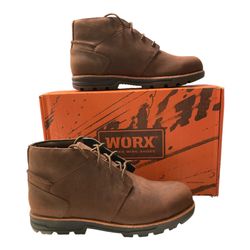 Red Wing Worx 5406 Men's Size 10 M Safety Work Boots Steel Toe, Brown, Brand New