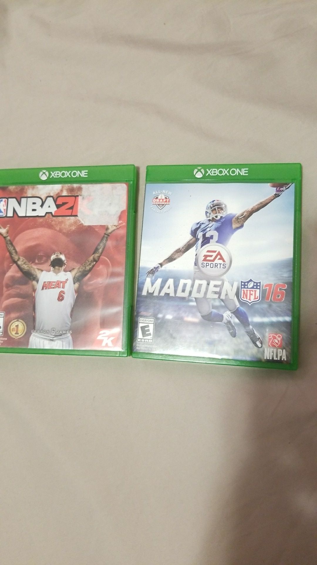 Madden 16 & NBA 2K14 LeBron cover