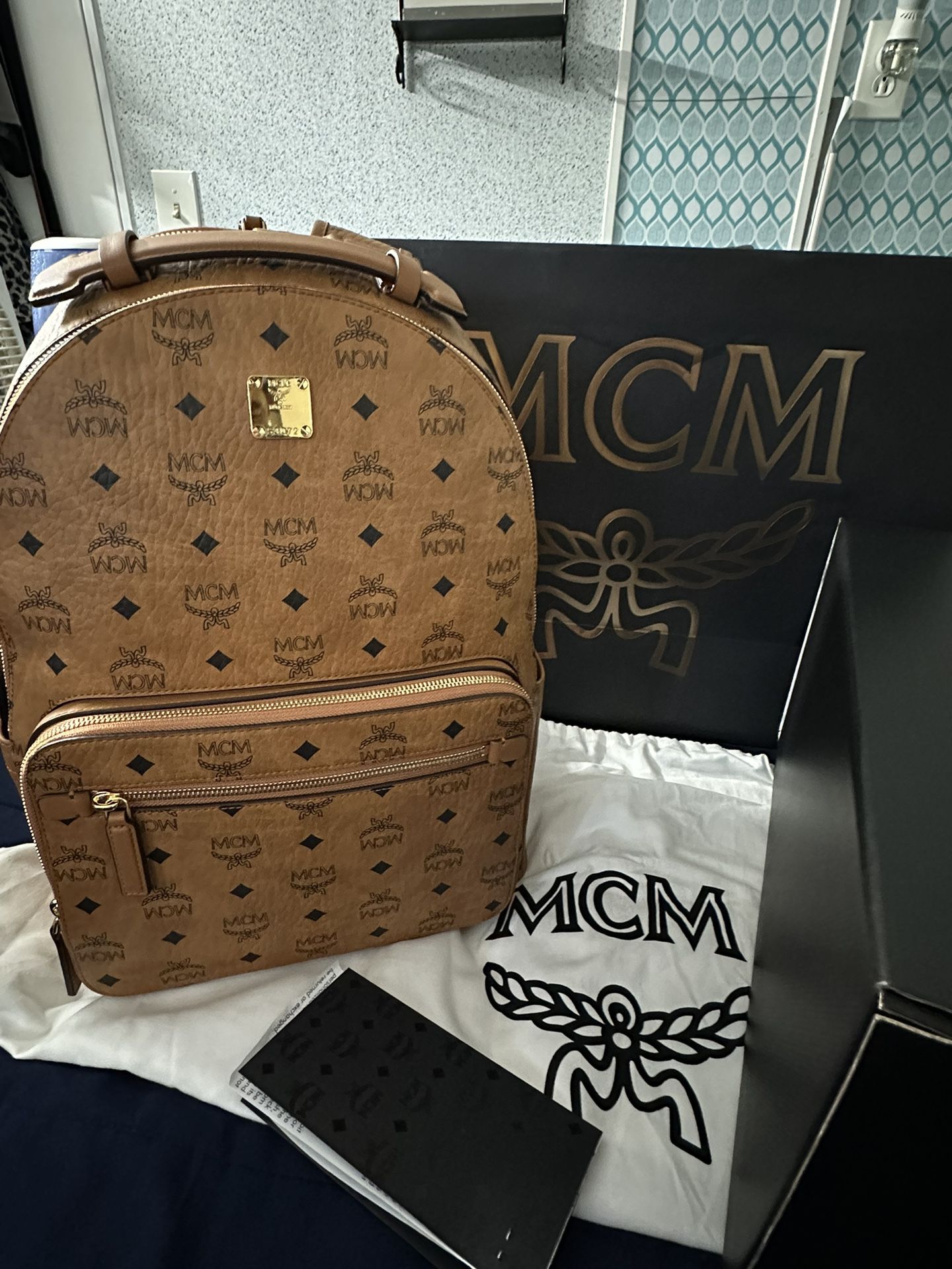 MCM Stark Backpack In Visetos