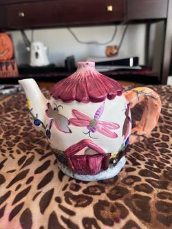 Fairy-core teapot candle holder