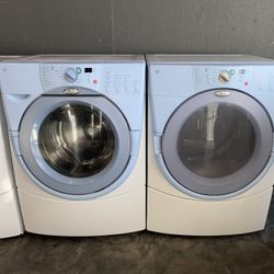 WHIRLPOOL XL CAPACITY WASHER DRYER ELECTRIC SET 