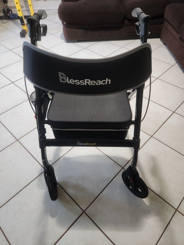 Foldable Walker With Seat For Senior