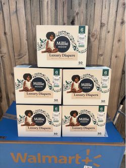 Millie Moon Diapers Size 6, 50 Count
