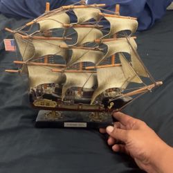 Vintage hand made USA Model ship