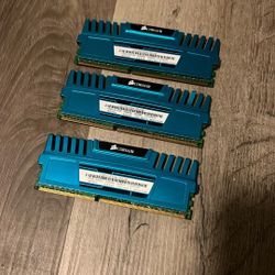 12gb (4gb x 3) Ddr3 1600 Gaming Computer Pc Ram