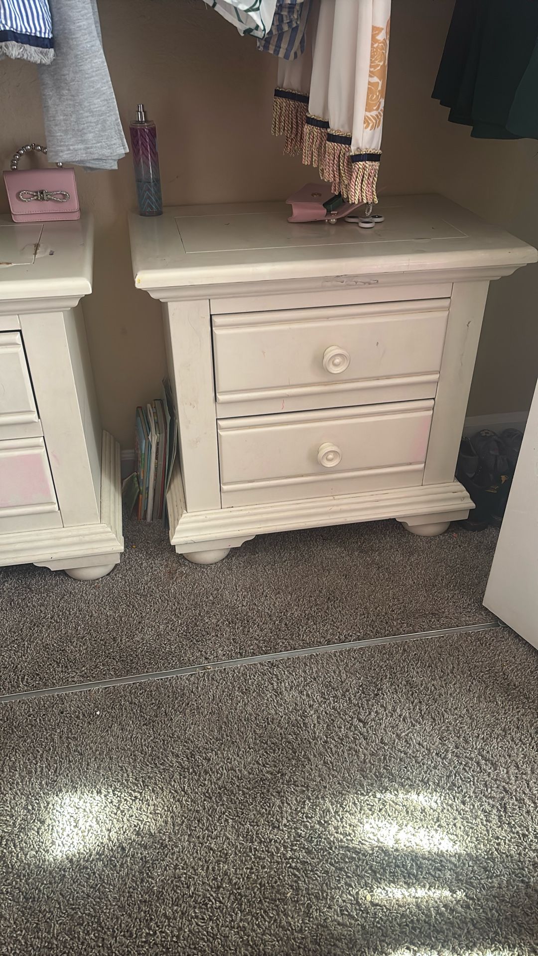 🛏️✨ Charming Vintage-Style Nightstands