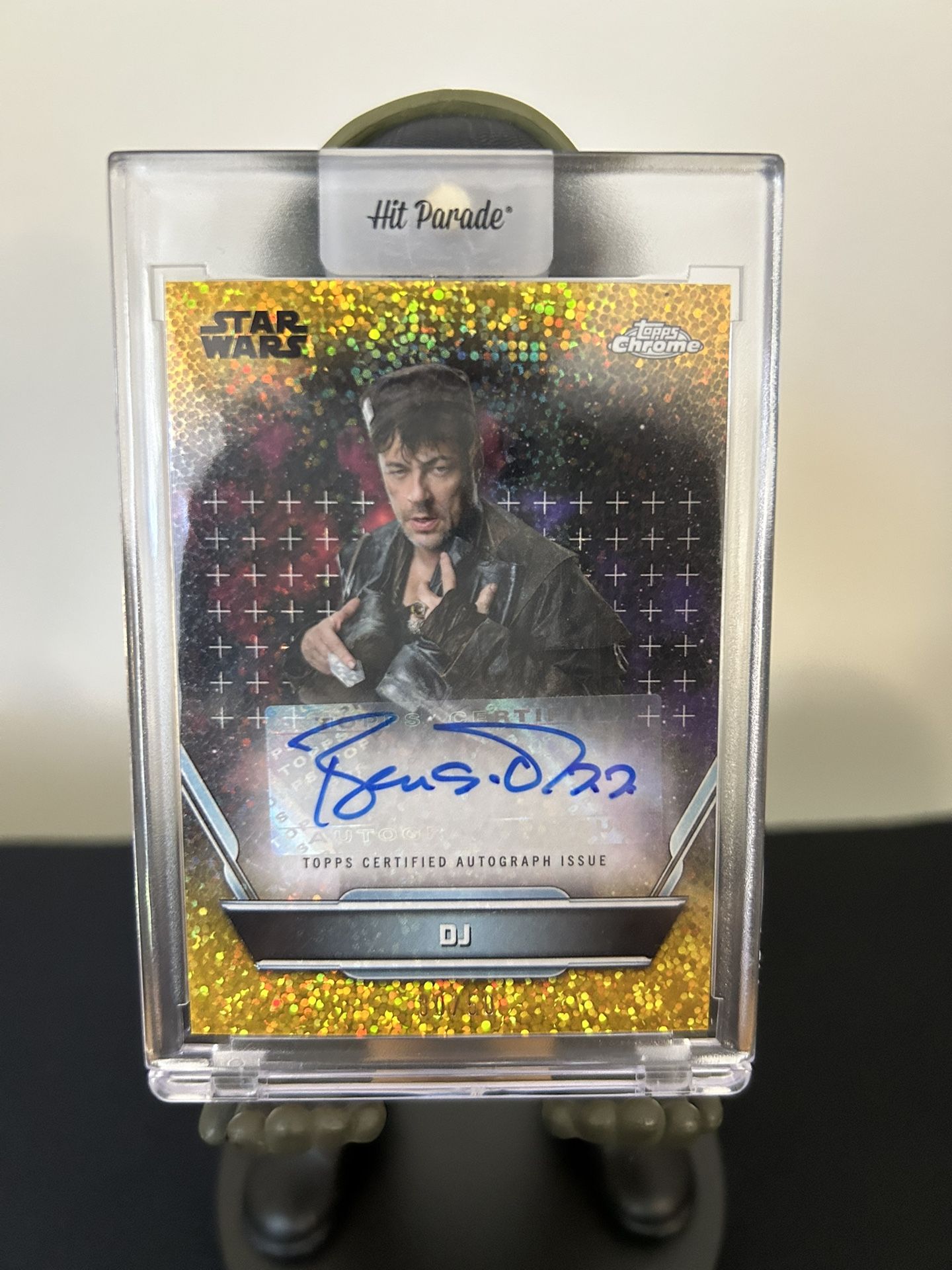2024 Topps Chrome Star Wars Hyperspace DJ Auto - Benicio Del Toro /50