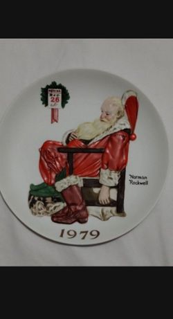 1979 LIMITED EDITION 3D CHRISTMAS PLATE - THE DAY AFTER CHRISTMAS BY NORMAN ROCKWELL
