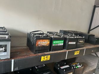 New and rebuilt and used car Batterys