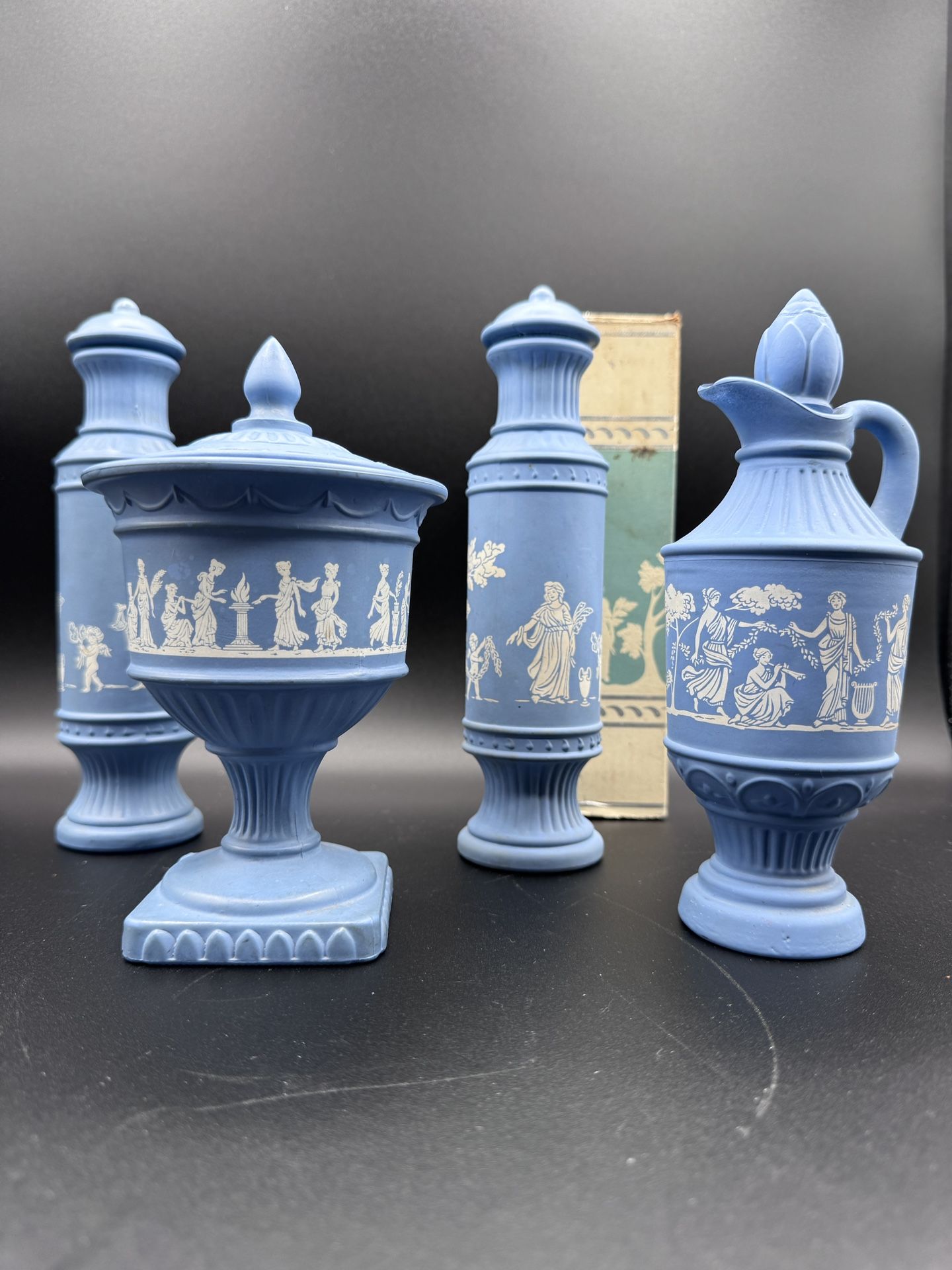 Vintage AVON Avonshire Blue - 4 Piece Collectible Bundle