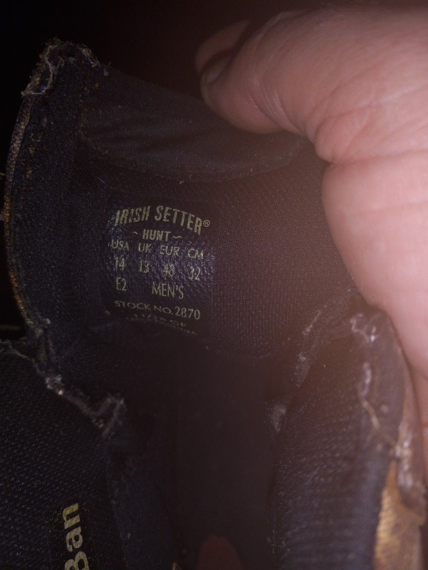 Red Wing Boots Irish Setter Hunt Size 14 Great Shape