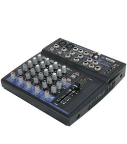 Gemini GEM-08USB Compact 8 Channel Bluetooth Mixer w/USB 8 Ins/2 Bus/3 Band EQ