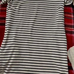 Women’s  Striped Dress With Pockets 