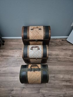 3 Vintage baskets 60.00 firm