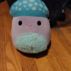 Blue Mushroom Squishmallow