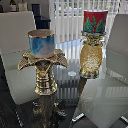 2 Candle Holders From Bath And Body Works 