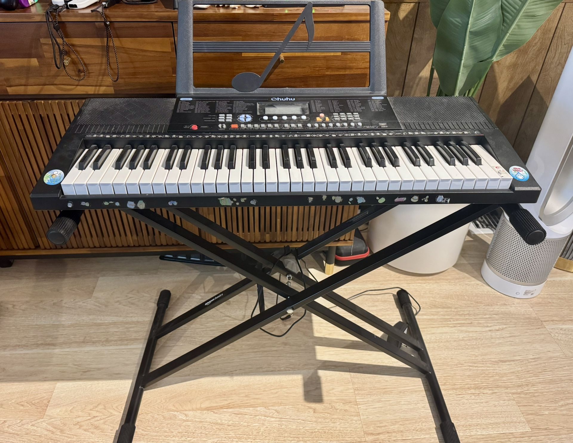 Keyboard with stand