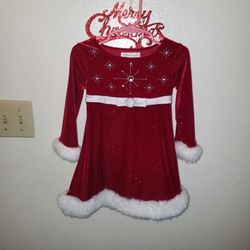 Mrs Claus toddler dress