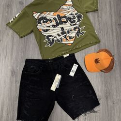 Mens short t shirt hats everything 120$ todo 