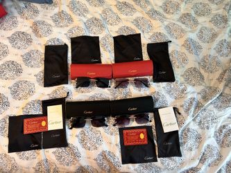 4 pairs of cartier glasses BRAND NEW!