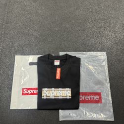 supreme x burberry black small