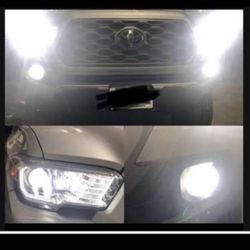 Bright White Bulb Upgrades   Alpha LED Lights IP68 Waterproof Halogen Replacement, 9012 Luces Blanco 9005 ,h4 ,h11